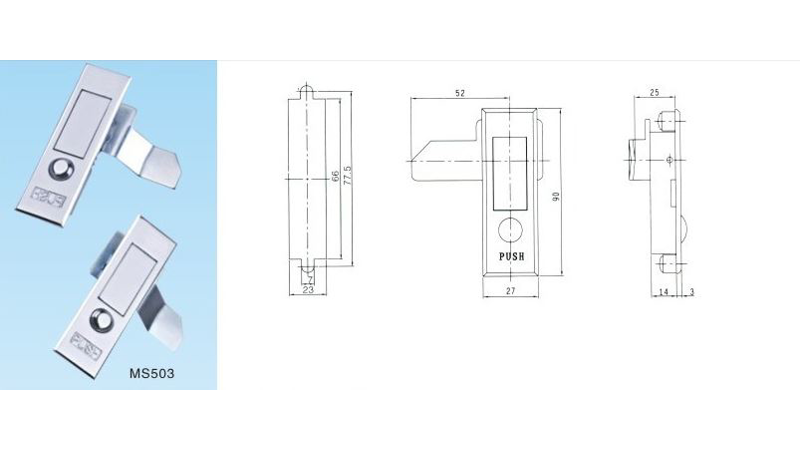 Замок-ручка MS503
